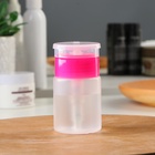 Флакон с помпой, 75 мл, розовый, прозрачный - Фото 2