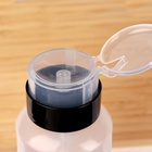 Флакон с помпой, 250 мл, чёрный, прозрачный - Фото 4