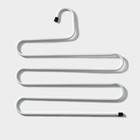 Вешалка для брюк и юбок «Змейка», 33×34 см, МИКС - Фото 1