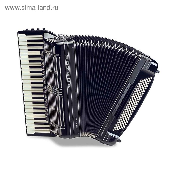 Аккордеон Hohner A2151 Morino IV 120 C45 Deluxe, сonvertor B-System (Russian system), чёрный - Фото 1