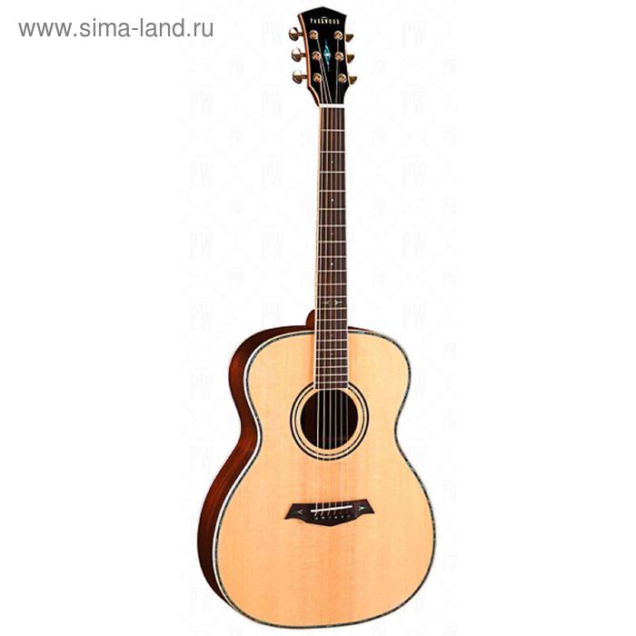 Акустическая гитара Parkwood P820, цвет натурального дерева + футляр - Фото 1
