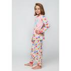 Пижама для девочки, рост 146 см (76), цвет персиковый - Фото 5