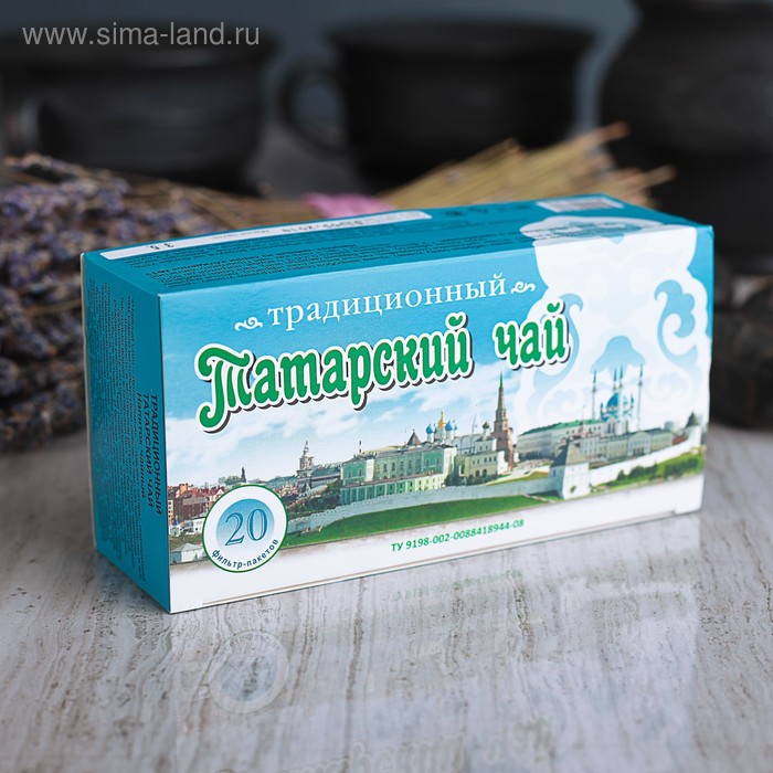 Татарский традиционный чай, ф/п, 20 шт, кор. - Фото 1