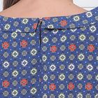 Блуза женская 5175а цвет т.синий/серый/красный, р-р 50, рост 164 см - Фото 5