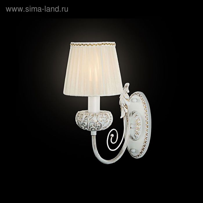 Бра "Морозко" 1 лампа 40W Е14 белый/золото - Фото 1