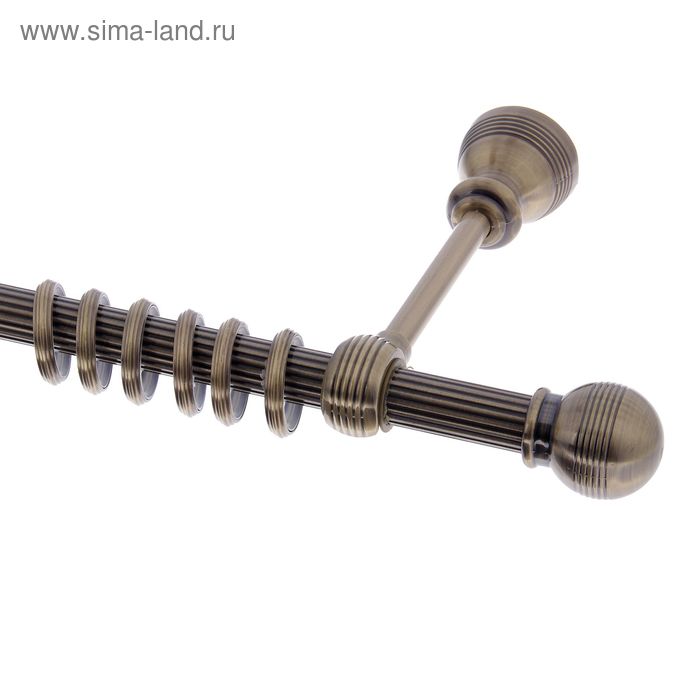 Карниз d=2 см, цвет старое золото, длина 340 см - Фото 1