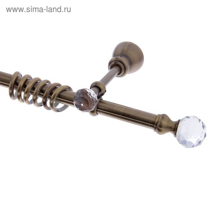 Карниз d=2 см, длина 240 см, цвет старое золото - Фото 1