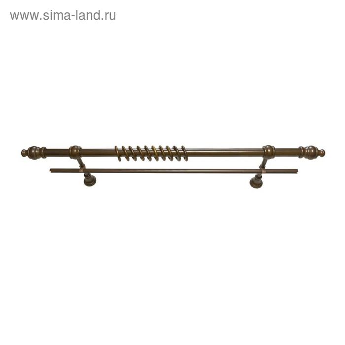 Карниз «Империя», ширина 300 см, d=3,3 см, цвет орех - Фото 1