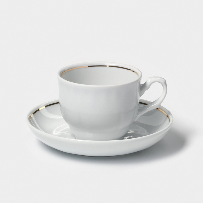 Чайная пара «Тюльпан»: чашка 250 мл, блюдце d=15 см - Фото 1