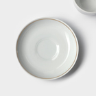 Чайная пара Добрушский завод «Бельё»: 2 предмета: чашка 250 мл, блюдце d=15 см, фарфор, белая - Фото 4