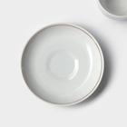 Чайная пара Добрушский завод «Бельё»: 2 предмета: чашка 250 мл, блюдце d=15 см, фарфор, белая - Фото 4