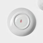 Чайная пара Добрушский завод «Бельё»: 2 предмета: чашка 250 мл, блюдце d=15 см, фарфор, белая - Фото 5