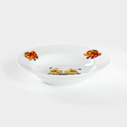 Тарелка глубокая Добрушский завод «Пчёлы», 250 мл, d=20 см, фарфор, белая, рисунок МИКС - Фото 2