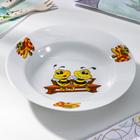 Тарелка глубокая Добрушский завод «Пчёлы», 250 мл, d=20 см, фарфор, белая, рисунок МИКС - Фото 5