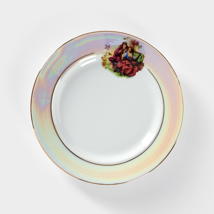 Тарелка фарфоровая «Мадонна», d=20 см, белая - Фото 1