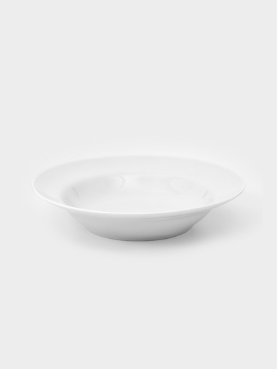 Тарелка глубокая Добрушский завод «Бельё», 500 мл, d=24 см, фарфор, белая