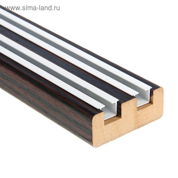 Профиль «Президент», прямоугольный, деревянный, венге, длина 160 см - Фото 1