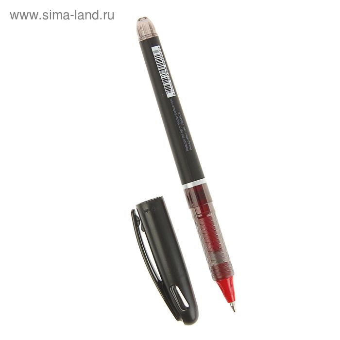 ручка гелевая Pentel Tradio Energel, 0.7мм, черный корпус, красный стержень BL117A-BX - Фото 1