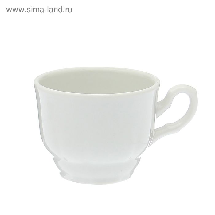 Чашка кофейная 110 мл, "Романс", цвет белый - Фото 1