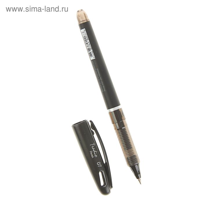 ручка гелевая Pentel Tradio Energel, 0.7мм, черный корпус, черный стержень BL117A-AX - Фото 1