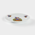 Тарелка детская Добрушский завод «Лесовичок», d=17 см, фарфор, белая, рисунок МИКС - Фото 3