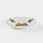Тарелка детская Добрушский завод «Пчёлы», d=17 см, фарфор, белая, рисунок МИКС - Фото 2