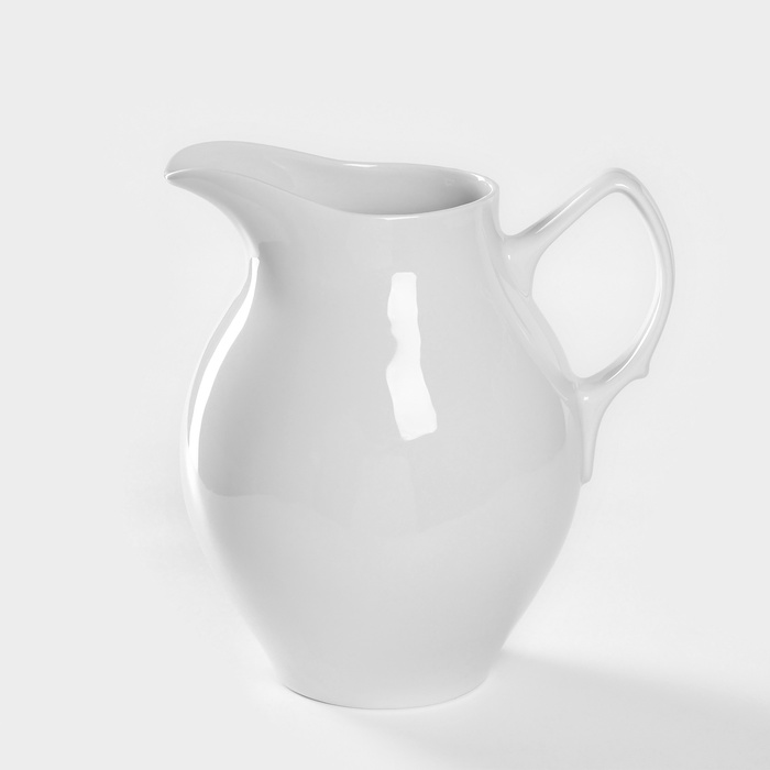 Кувшин Добрушский завод «Бельё», 2 л, фарфор, белый - Фото 1