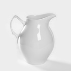 Кувшин Добрушский завод «Бельё», 2 л, фарфор, белый - Фото 2
