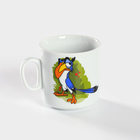 Кружка детская Добрушский завод «Лесовичок», 200 мл, фарфор, белая, рисунок МИКС - Фото 2