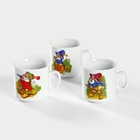 Кружка детская Добрушский завод «Лесовичок», 200 мл, фарфор, белая, рисунок МИКС - Фото 3