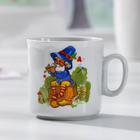 Кружка детская Добрушский завод «Лесовичок», 200 мл, фарфор, белая, рисунок МИКС - Фото 6