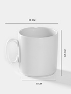 Кружка Добрушский завод «Джойс», 300 мл, фарфор, белая - Фото 2