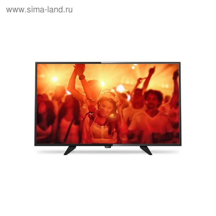 Телевизор Philips 32PHT4101/60, LED, 32", черный - Фото 1