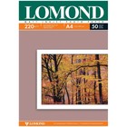 Фотобумага для струйной печати А4, 50 листов LOMOND, 220 г/м2, двусторонняя, матовая - фото 5945797