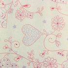 Бумага упаковочная крафт "Романтика", бело-розовая, 0.5 х 10 м - Фото 2