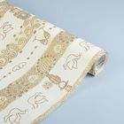 Бумага упаковочная крафт "Жених и невеста", 0,7 х 10 м - Фото 1