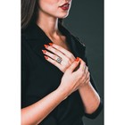 Кольцо «Юрстэ», размер 21, цвет бело-зеленый в золоте - Фото 4