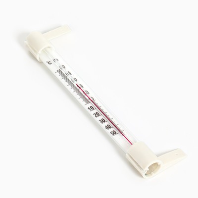 Термометр уличный, на окно, на гвоздике, от -50°С до +50°С, 20.5×6 см