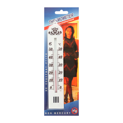 Термометр комнатный для измерения температуры воздуха "Бланш", от 0°С до +50°С, микс