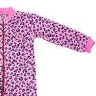 Комбинезон для девочки, рост 98 см, цвет розовый, принт леопард (арт. 621752-3_Д) - Фото 3