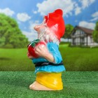 Садовая фигура "Гном с клубникой", разноцветная, 38 см, микс - Фото 3