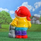 Садовая фигура "Гном с кроликом", разноцветная, 38 см, микс - Фото 3
