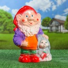 Садовая фигура "Гном с кроликом", разноцветная, 38 см, микс - Фото 6