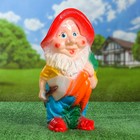 Садовая фигура "Гном с морковкой", разноцветная, 39 см, микс - Фото 2
