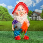Садовая фигура "Гном с морковкой", разноцветная, 39 см, микс - Фото 6
