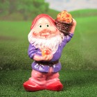 Садовая фигура "Гном с яблоками", разноцветная, 41 см, микс - Фото 5
