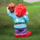 Садовая фигура "Гном с яблоками", разноцветная, 41 см, микс - Фото 4