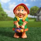 Садовая фигура "Девочка гномик", разноцветная, 39 см, микс - Фото 6