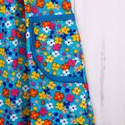 Платье для девочки, рост 86 см, цвет голубой, принт цветы (арт. 711232-3_М) - Фото 5