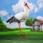 Садовая фигура "Аист", белый цвет, 86 см - Фото 1